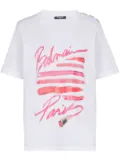 Balmain Lipstick-print T-shirt - White