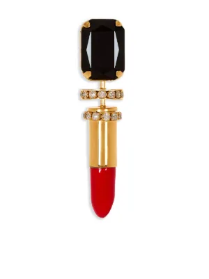 BALMAIN　ブローチ □美品□ BALMAIN バルマン ラインストーン ピンブローチ