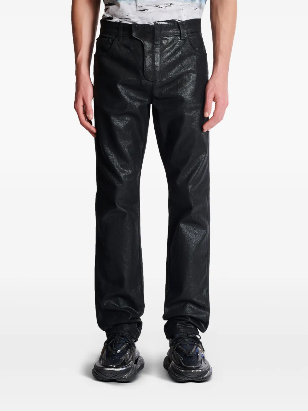 Balmain Broek met logopatch Zwart
