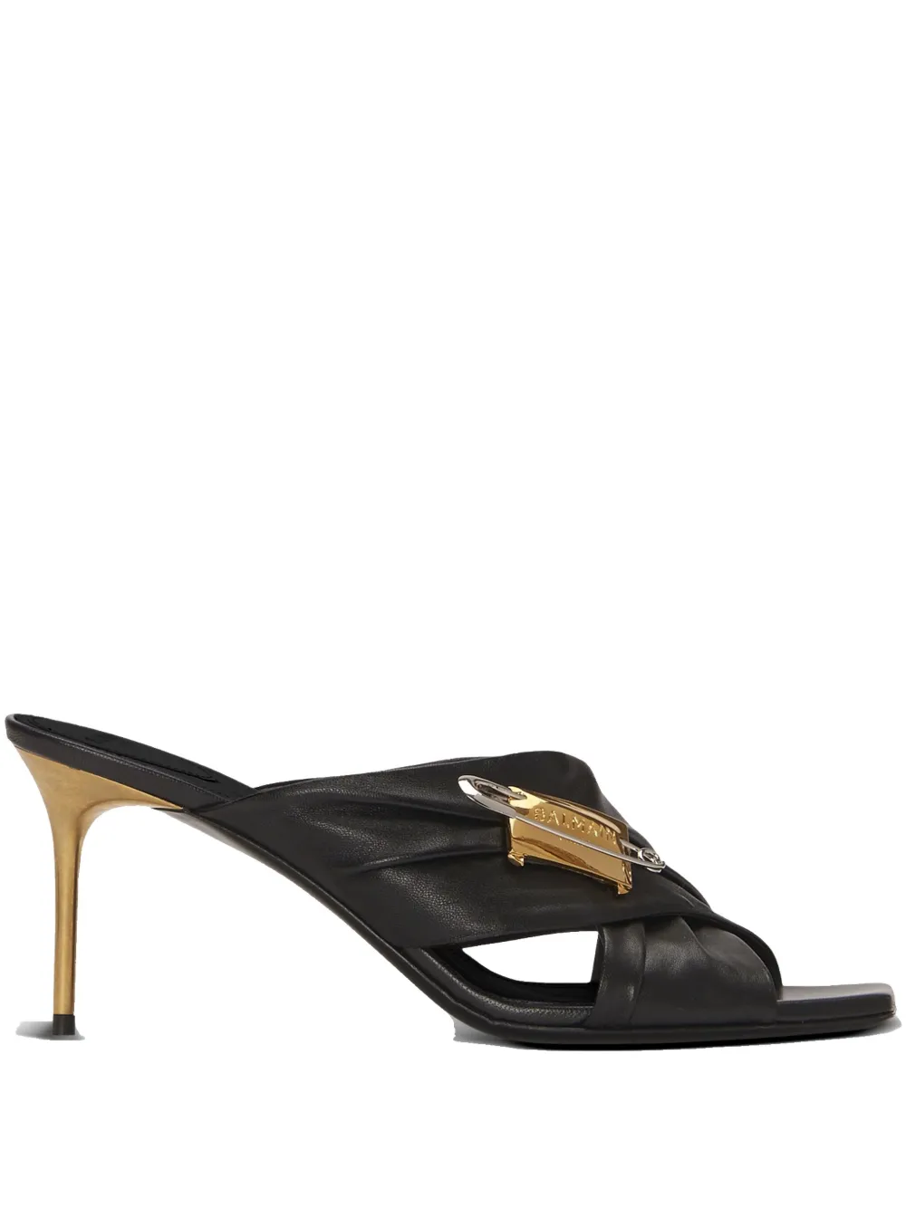 Balmain Mules Safety Pin - Blu