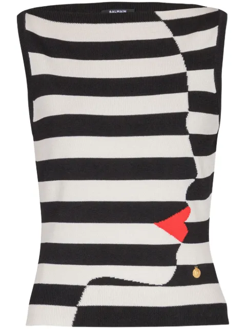 Balmain Mariniere ニットトップ