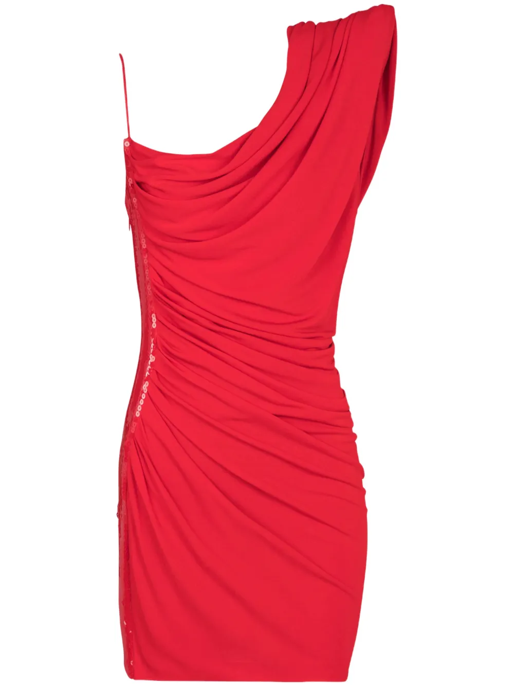 Balmain Jurk met pailletten Rood