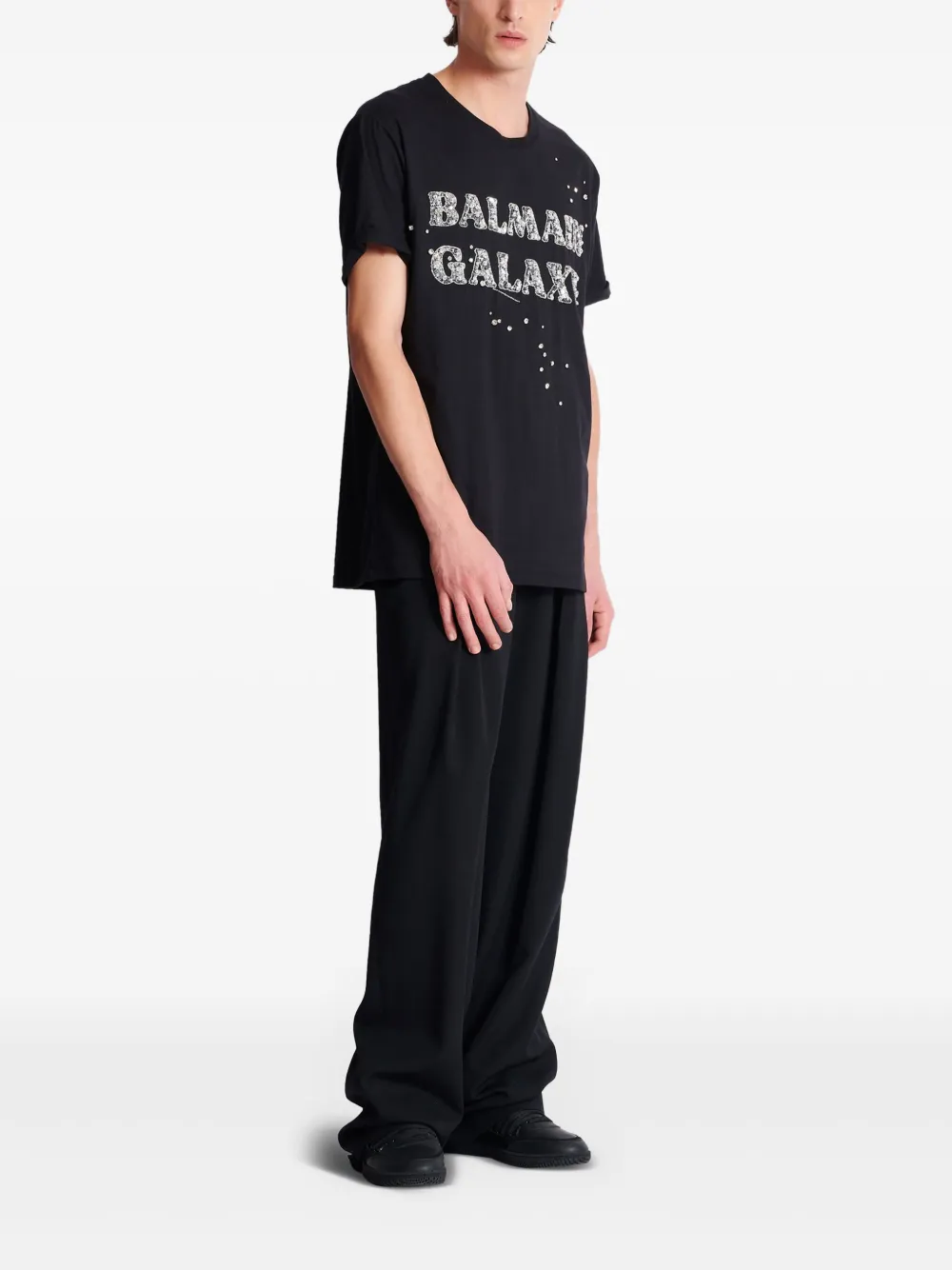 Balmain T-shirt met print Zwart