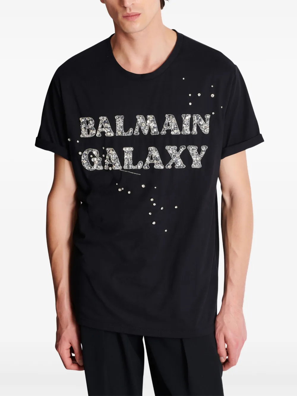 Balmain T-shirt met print Zwart