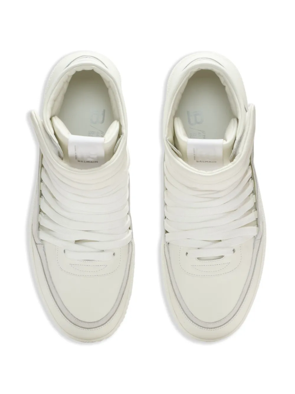 Balmain leather sneakers White