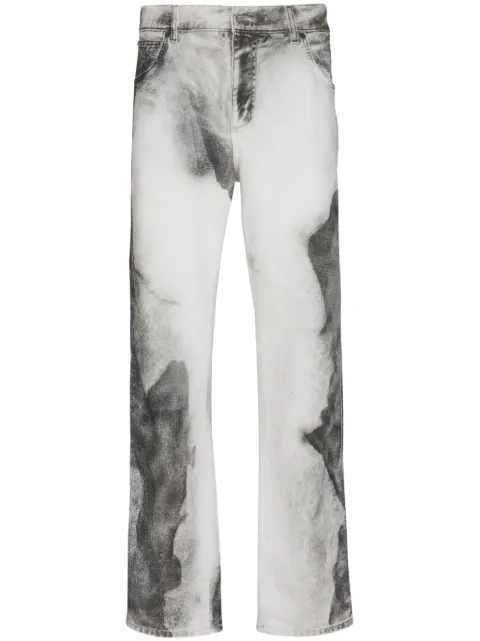 Balmain jeans con lunas estampadas