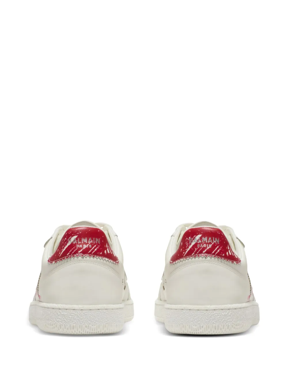 Balmain Swan-Lipstick trainers White