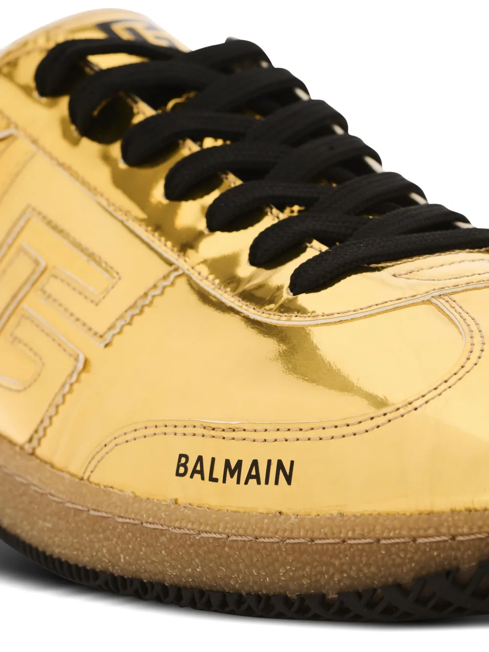 Balmain Tênis Swan Espelhado | Dourado | FARFETCH BR