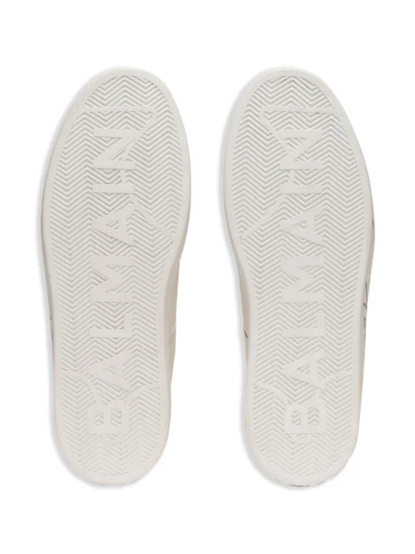 Balmain B-Court レザースニーカー | ホワイト | FARFETCH JP