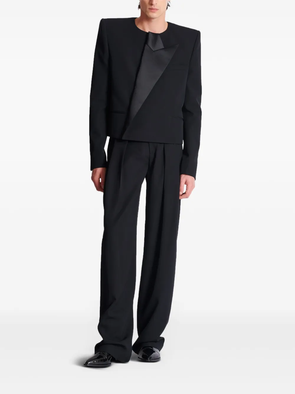 Balmain chamarra Spencer asimétrica | Blazers | Image 2