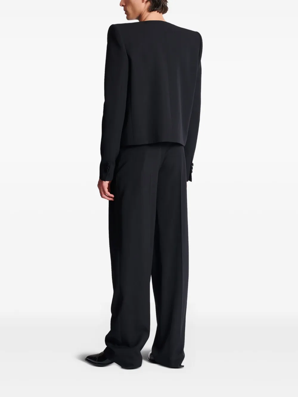 Balmain Asymmetrisch Spencer jack Zwart