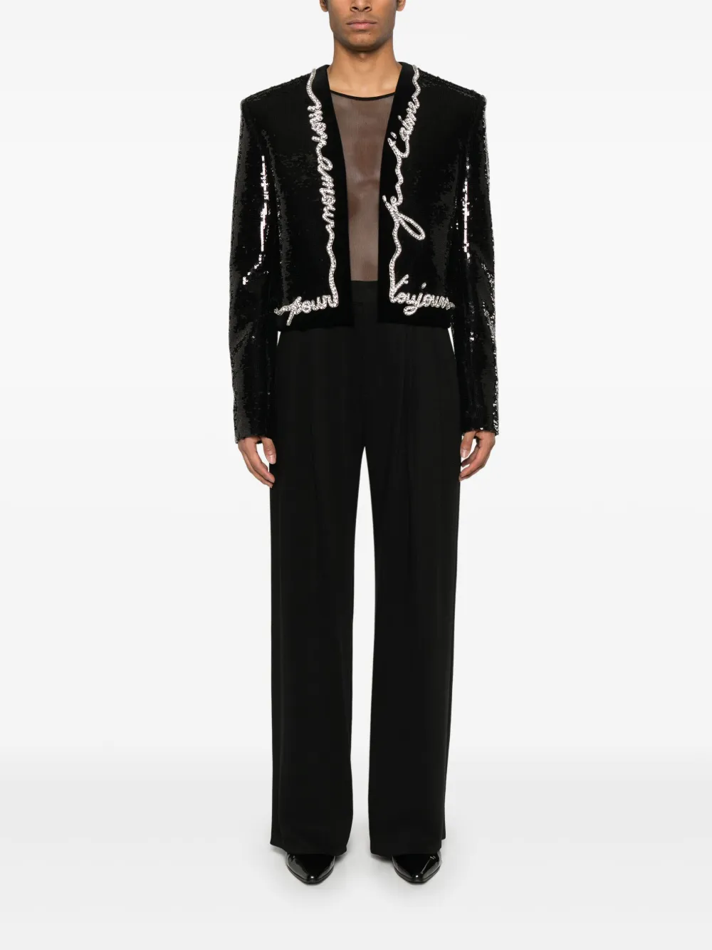 Balmain Love Letter blazer - Zwart