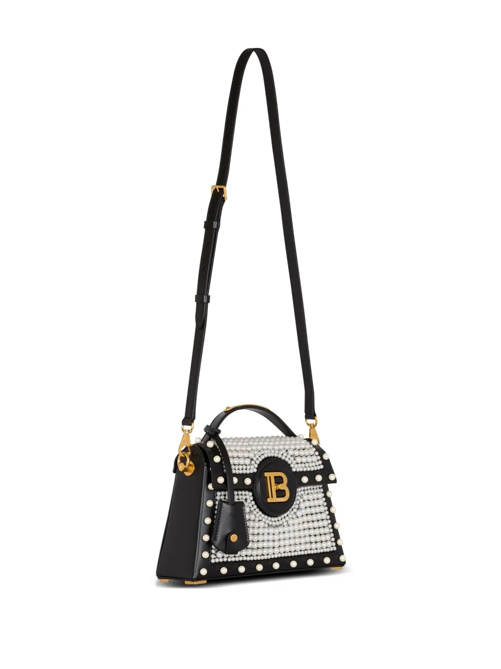 Balmain B-Buzz Dynasty leren shopper Zwart
