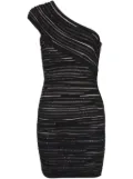 Balmain glitter detailing dress - Black