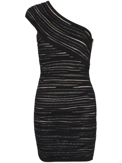 Balmain robe à paillettes - Noir - Balmain - Modalova