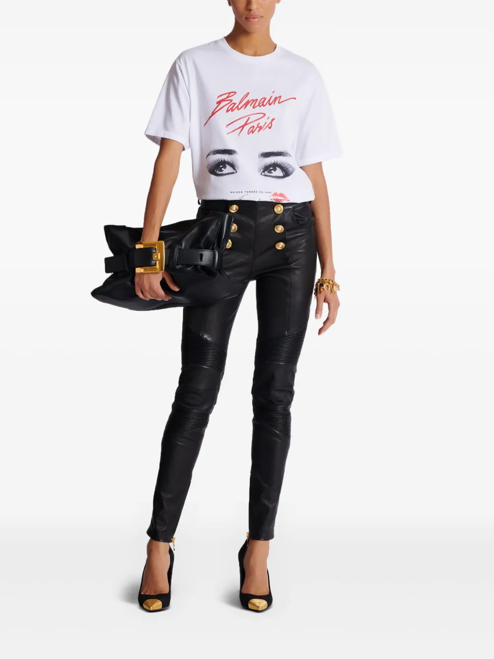 Balmain playera con estampado Eyes | Playeras y jerséis | Image 2