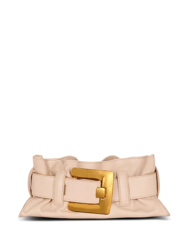 Balmain Mini Anthem Shoulder Bag in Neutrals