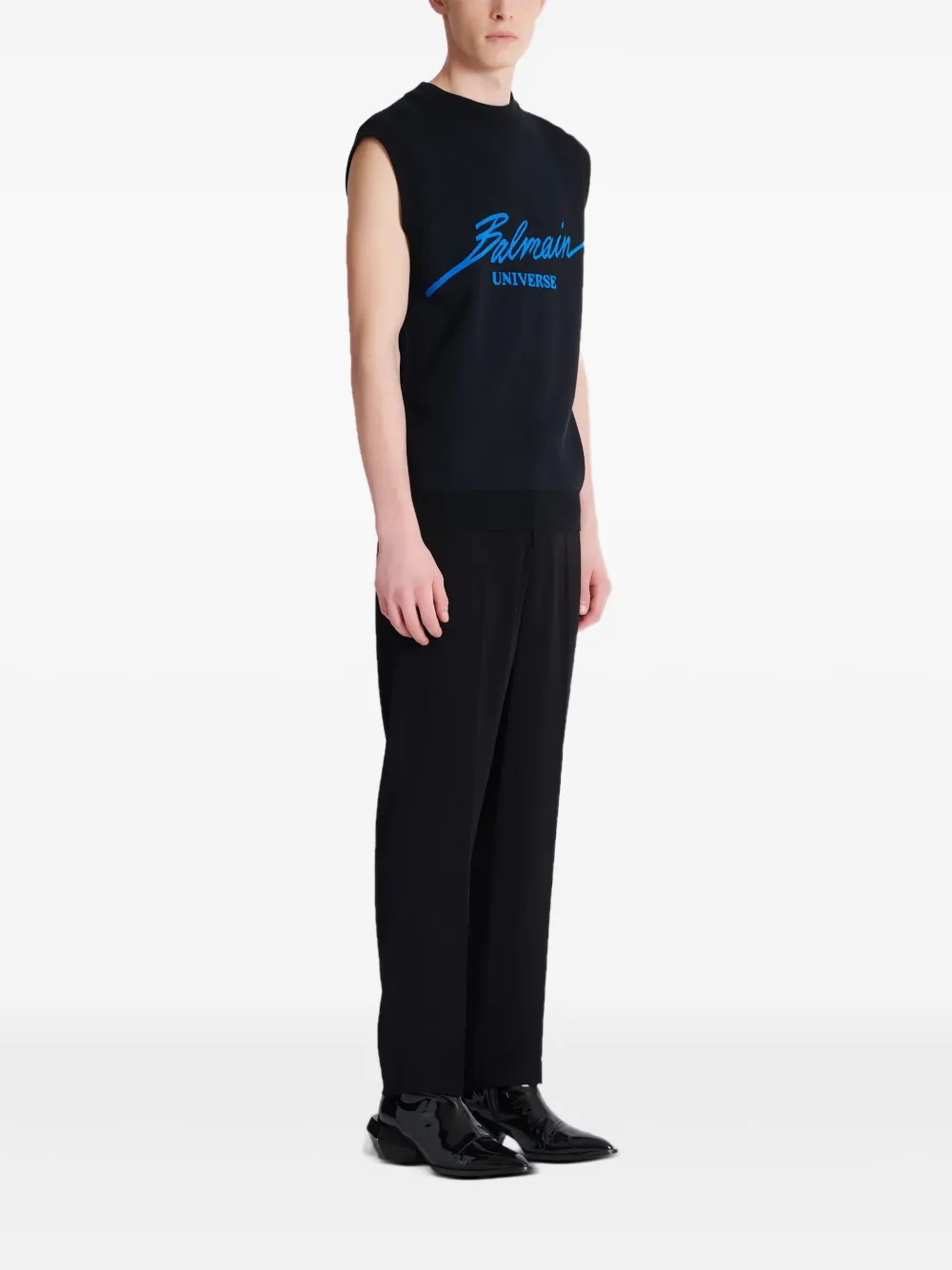 Balmain T-shirt met print Blauw