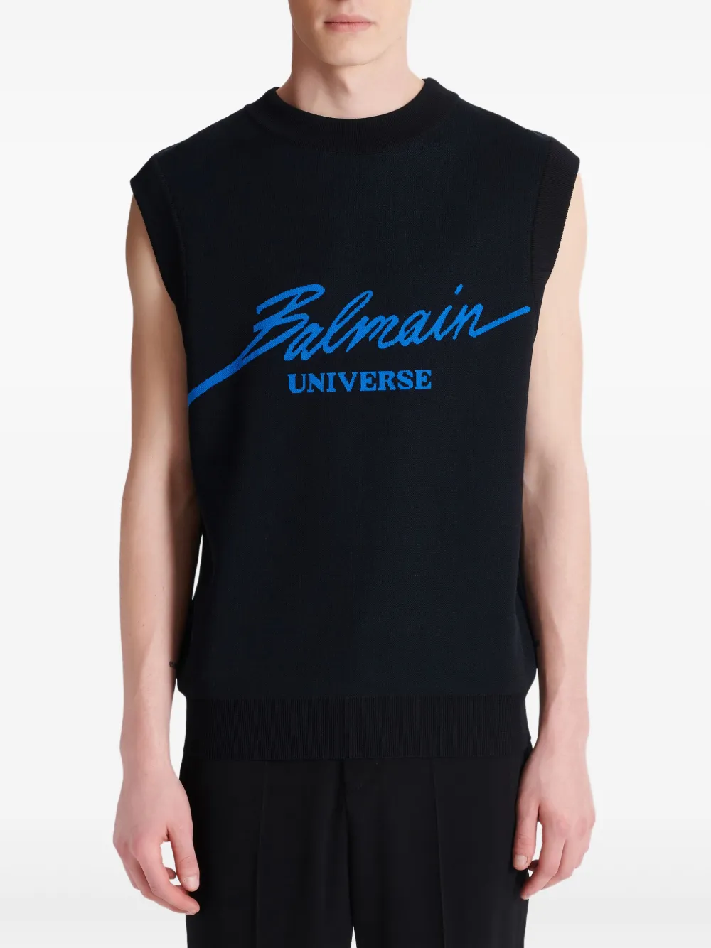 Balmain T-shirt met print Blauw