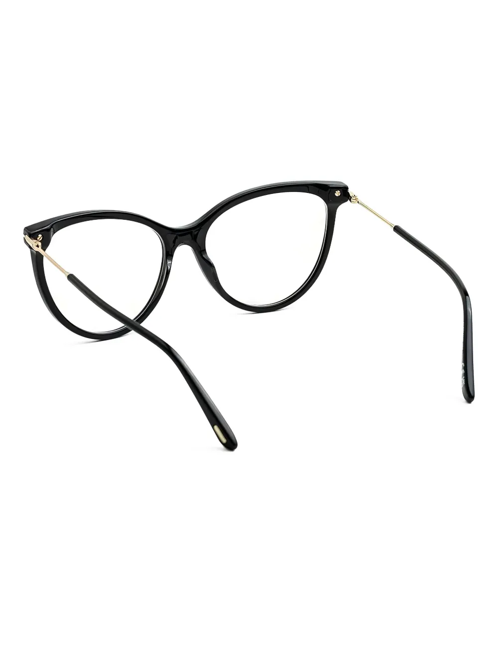 TOM FORD Eyewear cat-eye gold-detail glasses Zwart