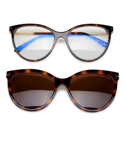 TOM FORD Eyewear lentes con armazón cat eye estilo carey