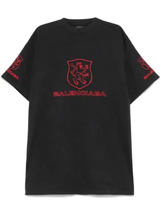 New Balenciaga Back T-shirt Medium Fit in Black | Balenciaga US