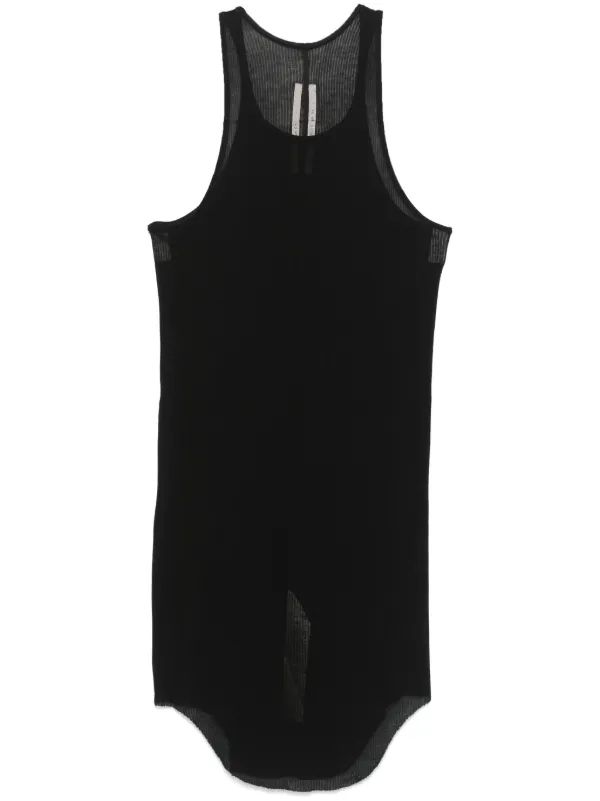リックオウエンス　リブタンク　タンクトップ Rick Owens リブ タンクトップ | ブラック | FARFETCH JP