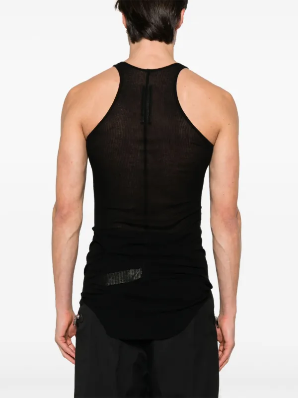 Rick Owens リブ タンクトップ | ブラック | FARFETCH JP