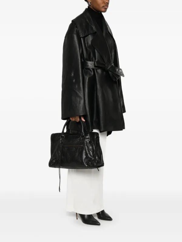 【関税&送料込】Balenciaga Black Leather Le City First Handb Meet The 'Blast From The Past' Le City First From Balenciaga