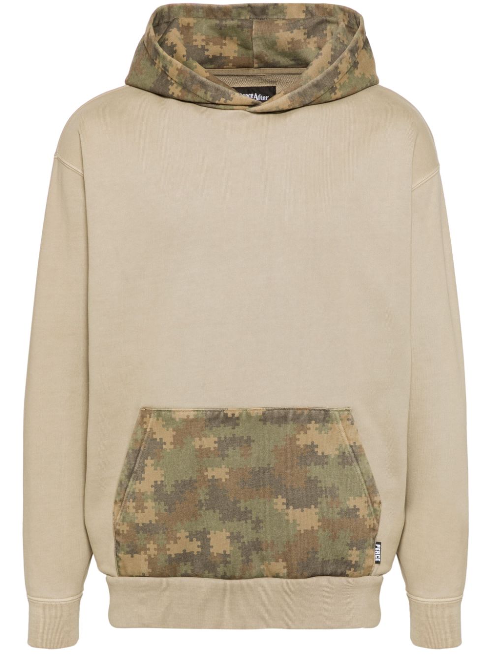 PEACE AND AFTER cotton hoodie - Neutrals