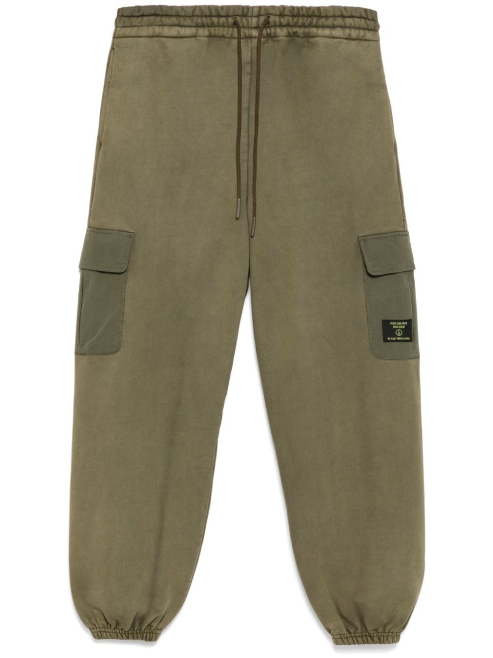 PEACE AND AFTER cargo track pants - Green