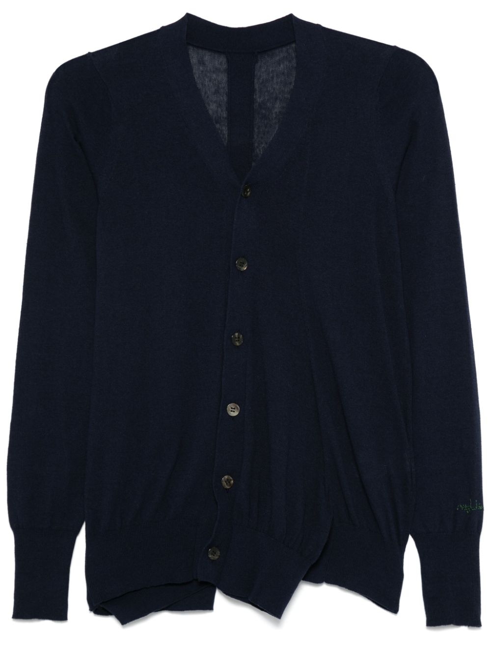 Yohji Yamamoto Vest met V-hals Blauw