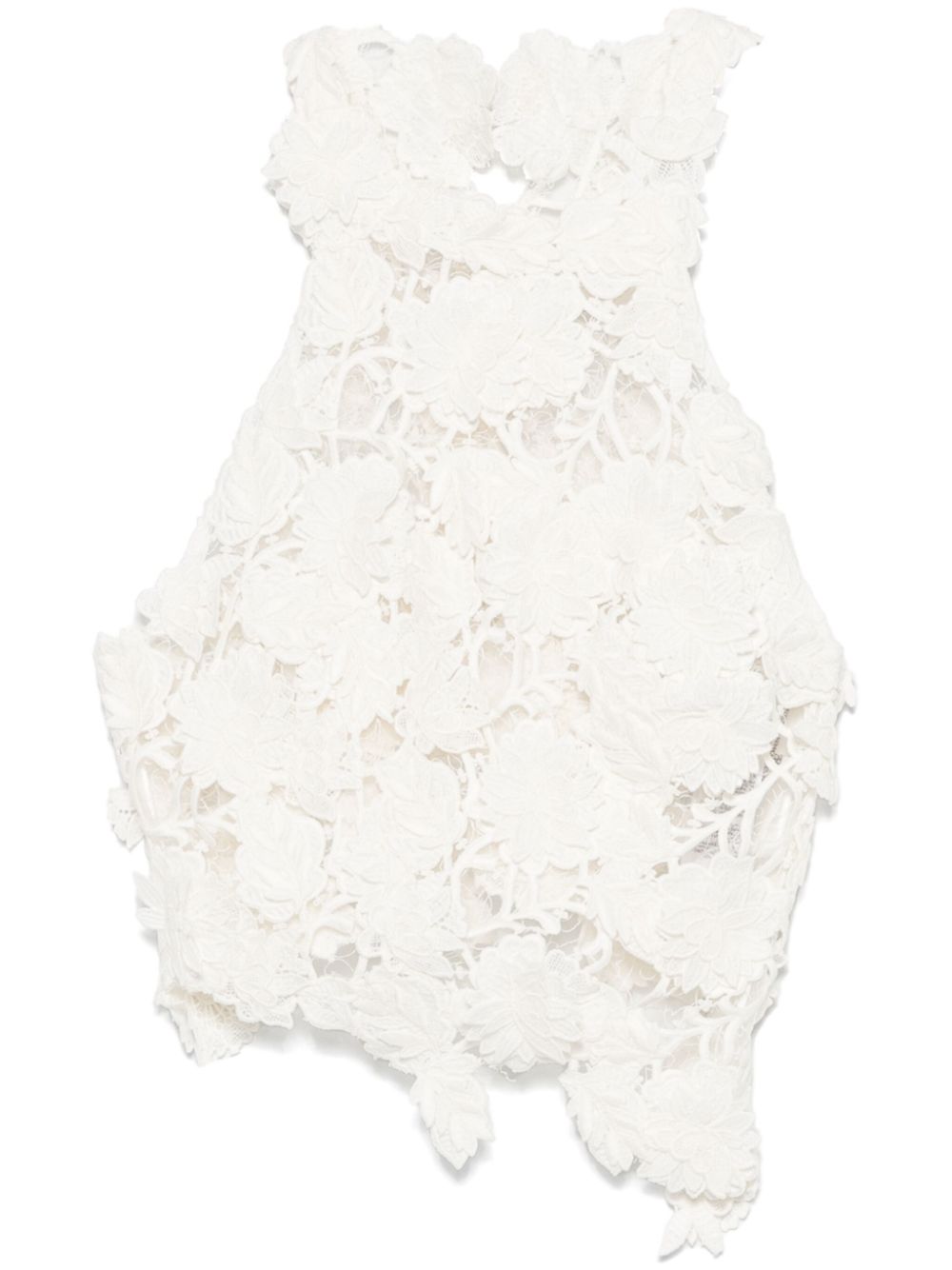 Ermanno Scervino floral lace top - White