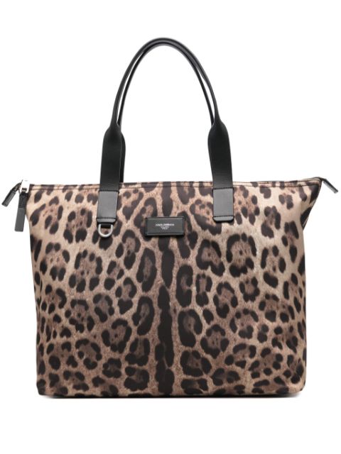 Dolce & Gabbana leopard-print tote bag