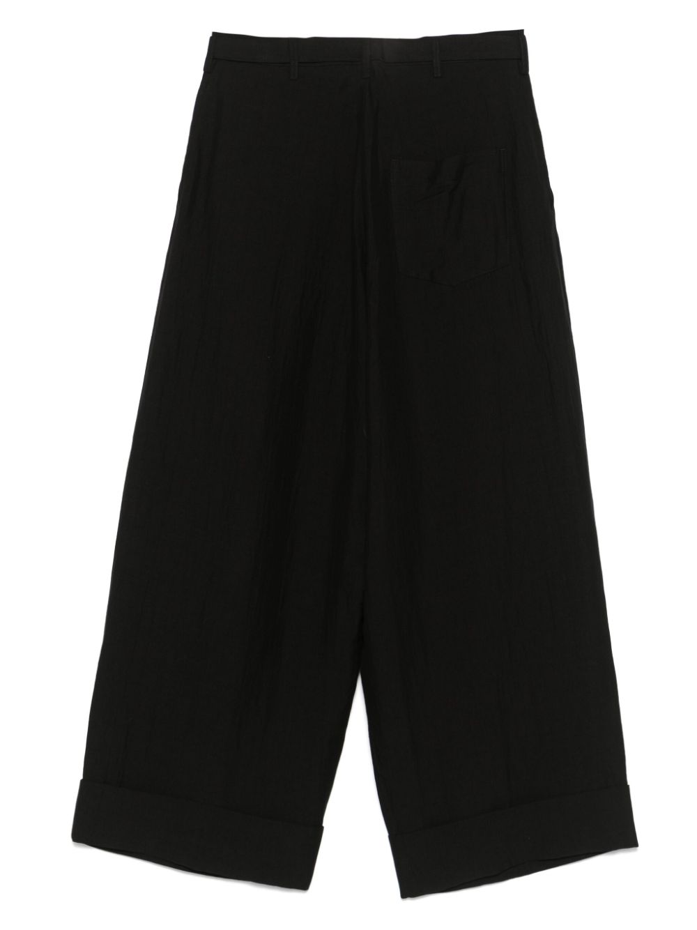 Yohji Yamamoto Broek met ceintuur - Zwart