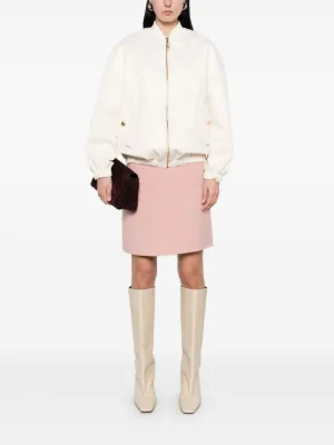 スカート PAROSH Women Mid Skirts D620997PL 001 WHITE P.A.R.O.S.H. White midi skirt with sequins | TheDoubleF