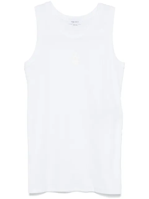 Alexander McQueen Skull-embroidered tank top