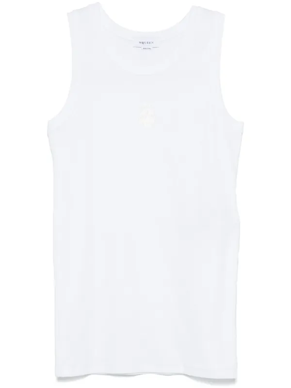 Tシャツ・カットソー ALEXANDER MCQUEEN SKULL EMBROIDERED RIBBED JERSEY TANK TOP 27550793_57454242_600.jpg