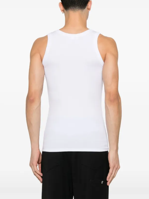 Alexander McQueen Skull-embroidered Tank Top | White