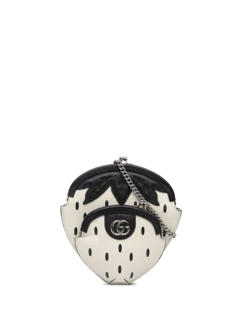 Gucci Pre-Owned 2016-2024 Fruittini Strawberry レザーショルダーバッグ