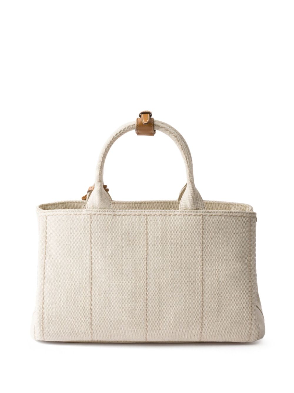 Prada Large linen blend handbag - Beige