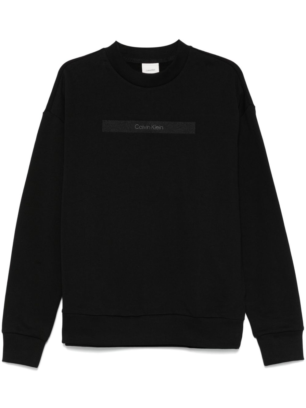 embroidered-logo sweatshirt