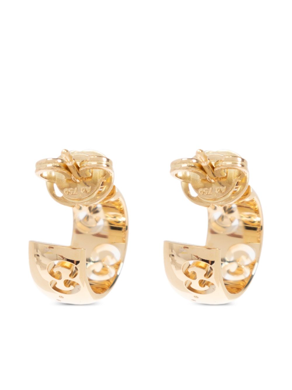 Gucci 18K yellow gold GG hoop earrings - Goud