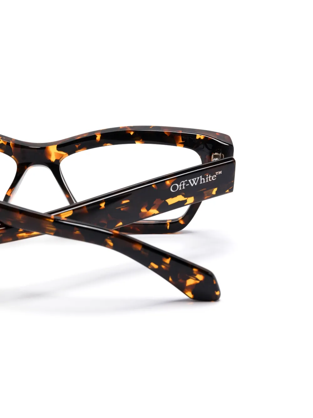 Off-White Eyewear Style 77 bril Bruin