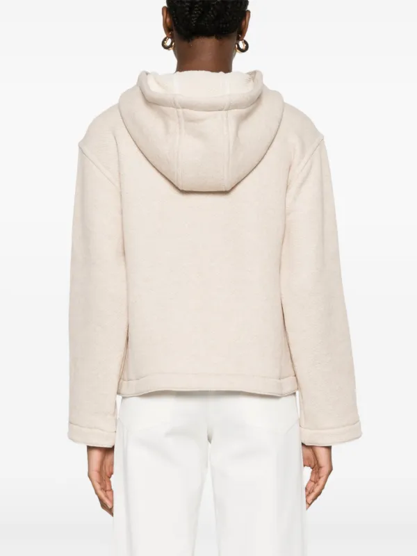 Max Mara gary ジャージーフーディー 新品タグ付き Max Mara Gary Hoodie | Neutrals | FARFETCH