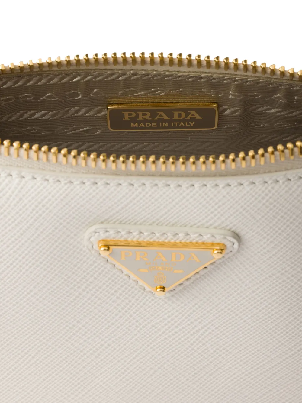mini triangle-logo cross body bag