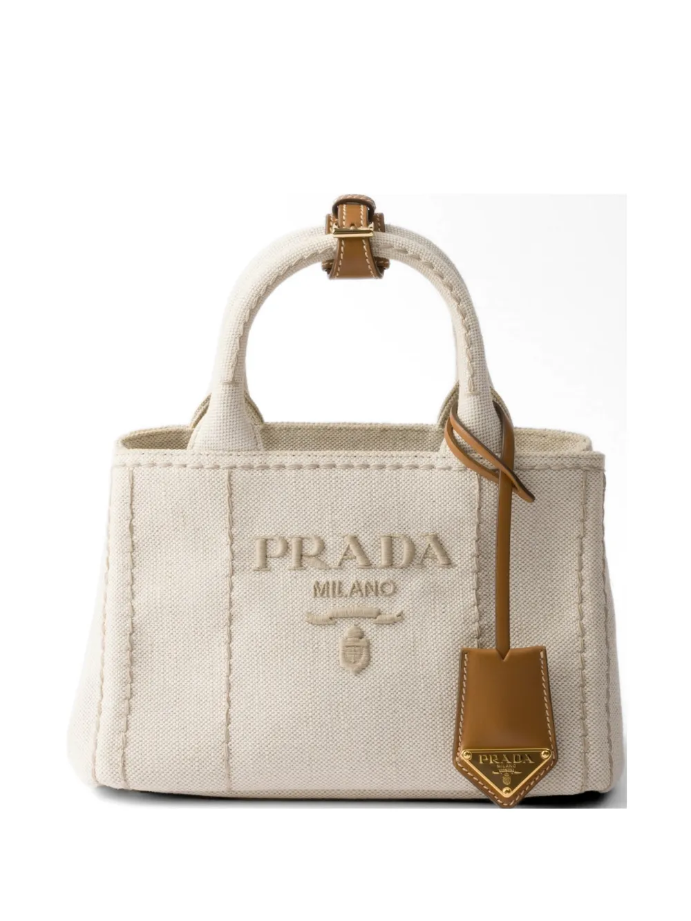 Prada Linen blend mini handbag - Toni neutri