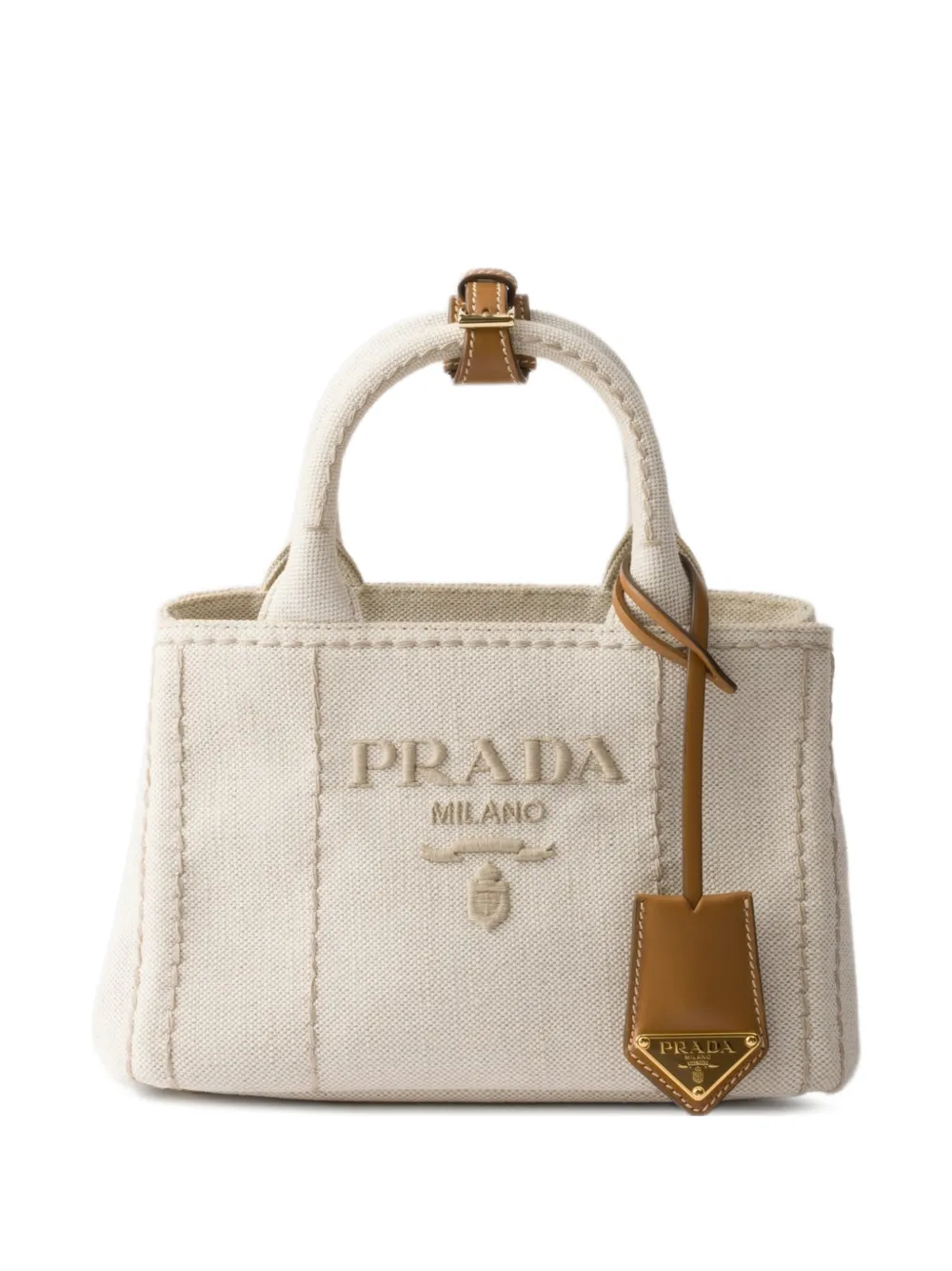 Prada Linen blend mini handbag - Toni neutri