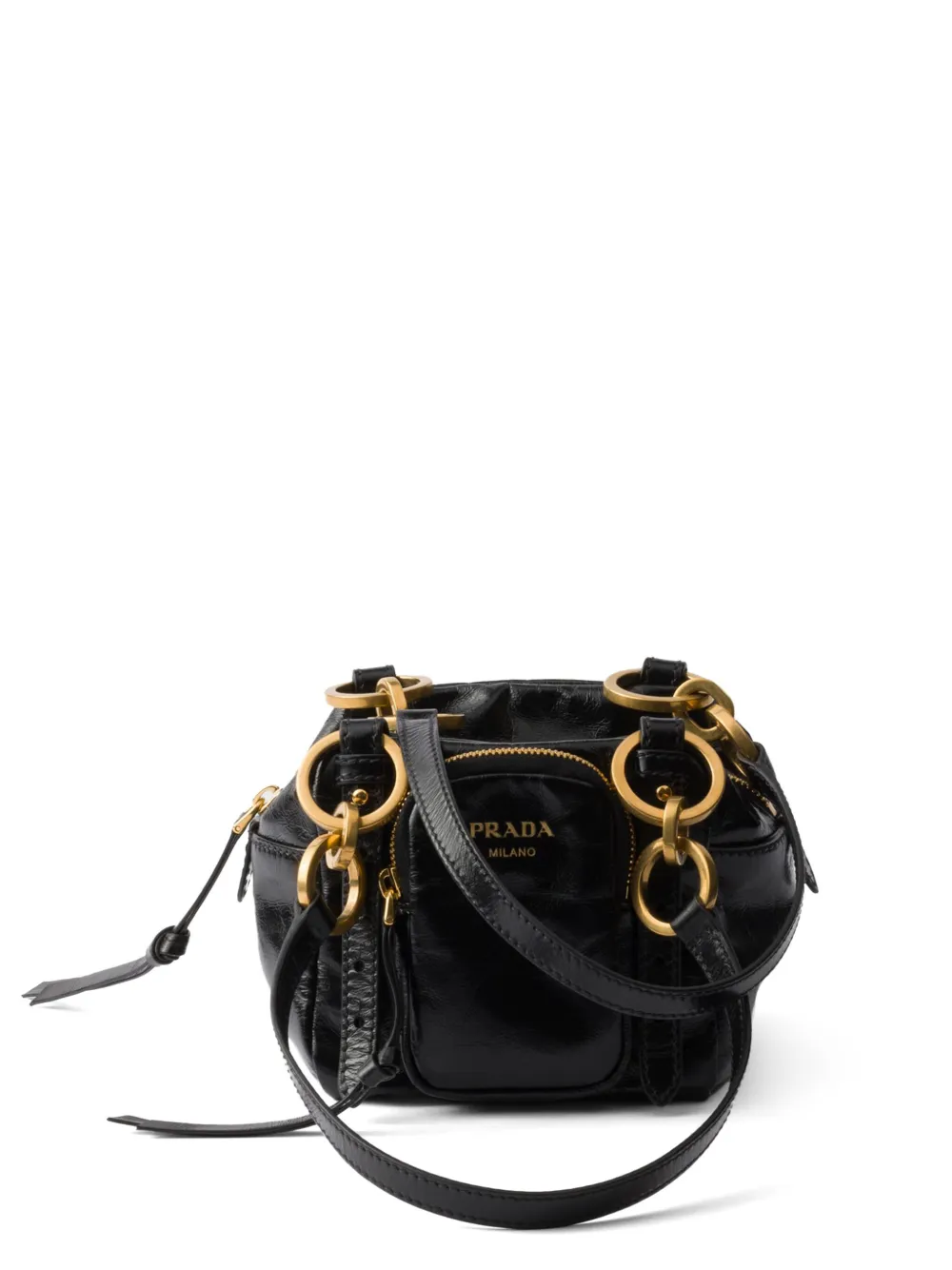 Prada Borsa tote mini in pelle | nero | Image 1