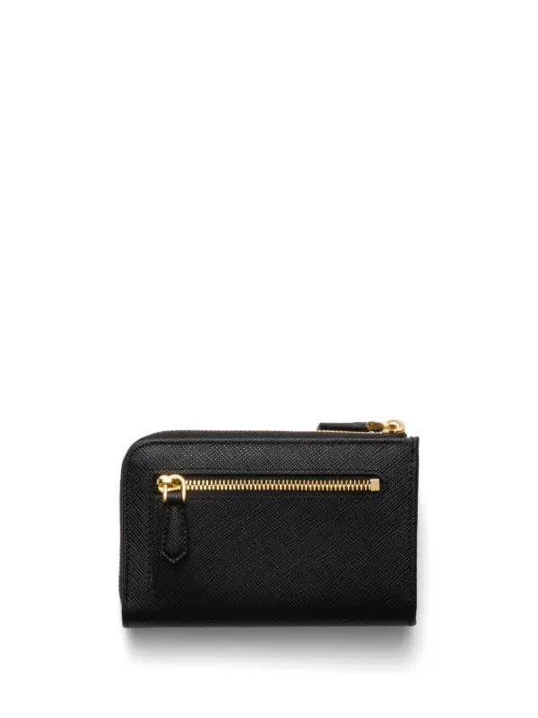 Prada Saffiano-leather Keychain | Black | FARFETCH